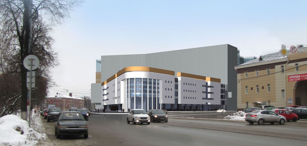 Проект нового здания рынка Средной в Нижнем Новгороде - фото